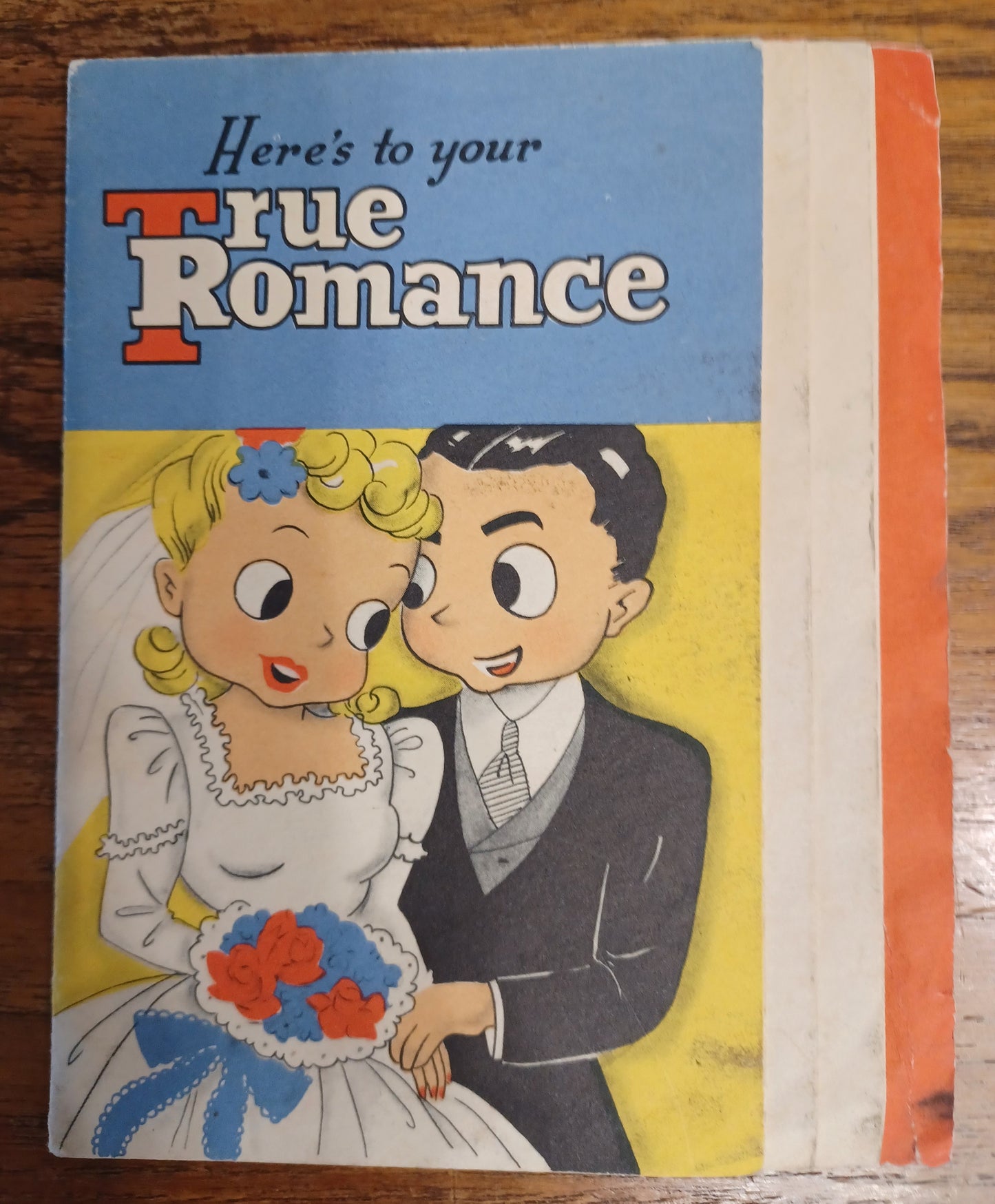 vintage romantic wedding card