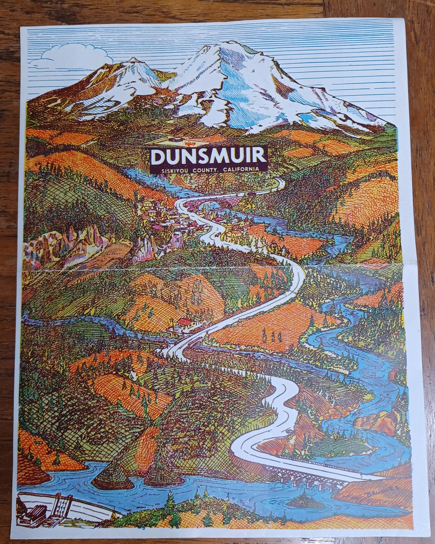 vintage travel brochure for Dunsmuir