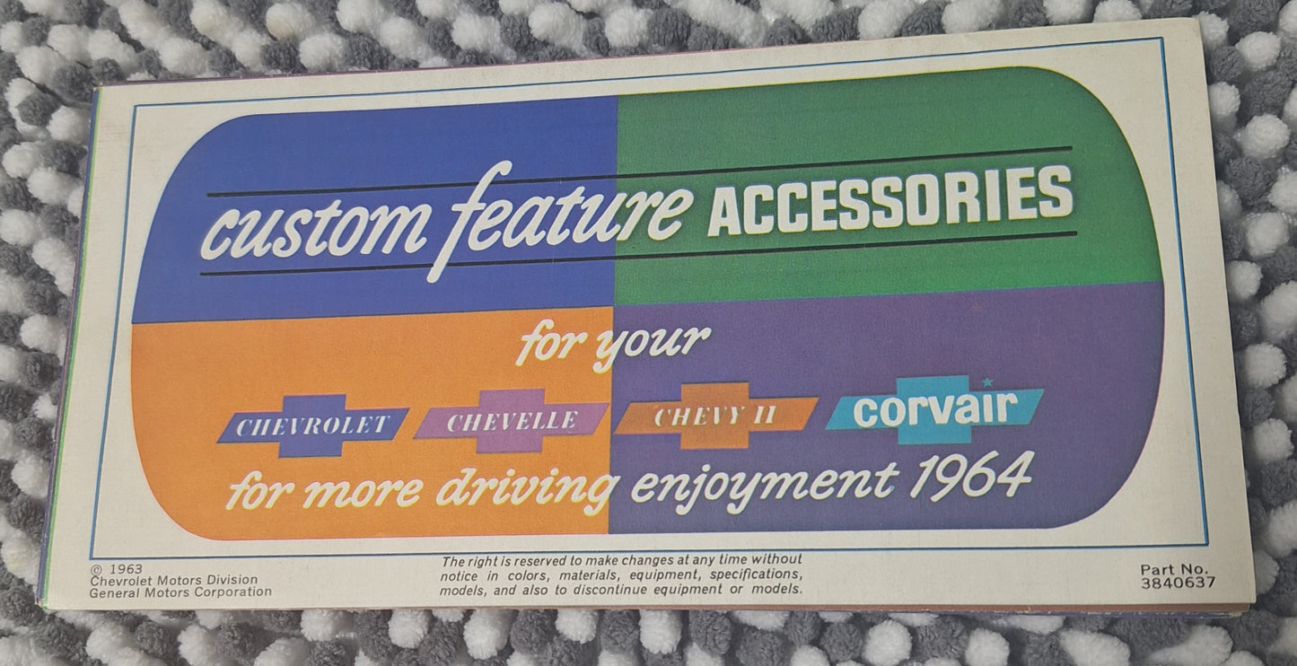 vintage 1964 GM accessories brochure