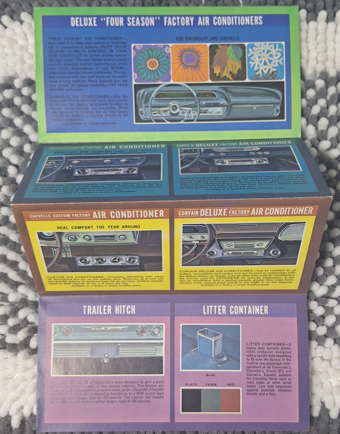 vintage 1964 GM accessories brochure
