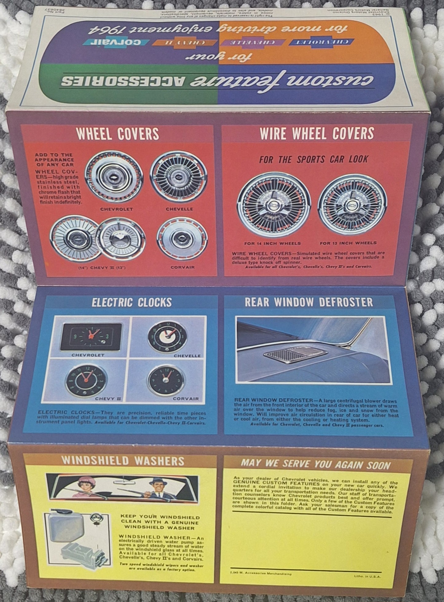 vintage 1964 GM accessories brochure