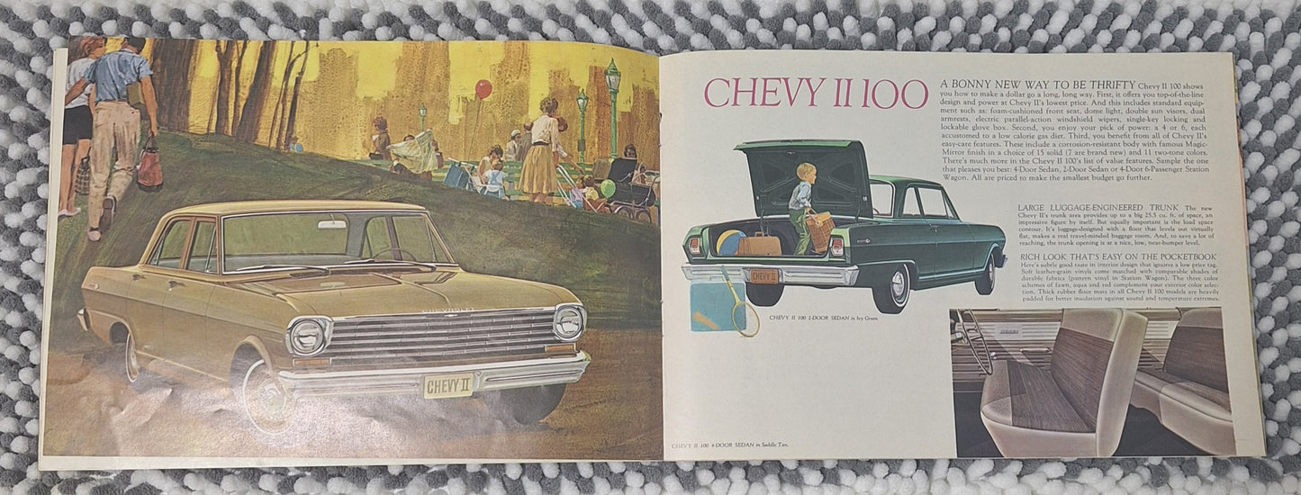 vintage 1963 Chevrolet Chevy II and Nova sales brochure